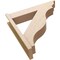 Ekena Millwork 8-in W x 38-in D x 38-in H Funston Trad Rough Cedar Woodgrain TimberThane Outlooker, Primed Tan OUTUR080X38X38FST04RCPR - alternate 6